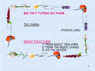 Bài thi ý tưởng sư phạm: Hai đứa trẻ