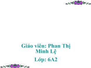 Bài giảng bài 20 tiết 81,82: Bức tranh của em gái tôi