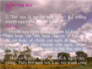 Bài giảng Hướng dẫn đọc thêm văn bản: CHÂN, TAY, TAI, MẮT, MIỆNG