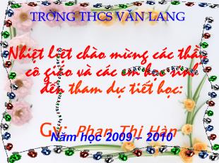 Bài giảng tiết 85: Vượt thác