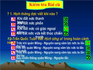 Bài giảng Tiết 97 Nước Đại Việt ta (Trích “Bình Ngô Đại Cáo” - Nguyễn Trãi)