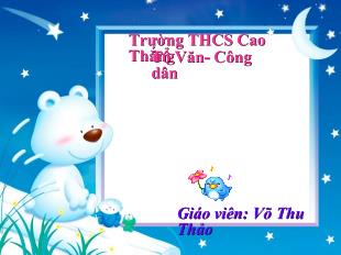 Bài giảng Vượt thác