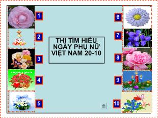 Thi tìm hiểu ngày phụ nữ Việt Nam 20-10