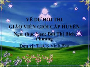 Bài giảng Tiết 80: Thuyết minh về một phương pháp( cách làm)