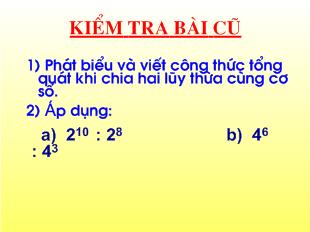 Bài giảng Tiết 15: Thứ tự thực hiện các phép tính