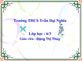 Bài giảng tiết 25 bài 9: Tam giác