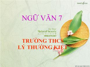 Bài giảng Bài 1 Tiết 1: Cổng trường mở ra (Lý Lan)