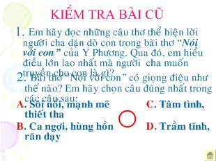 Bài giảng Bài 25 Văn bản Mây và sóng