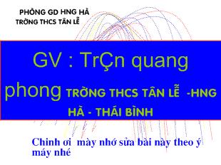 Bài giảng Bài 7: Phéo cộng phân số