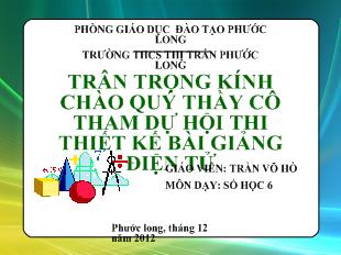 Bài giảng chương II: Số nguyên tiết 40: Làm quen với số nguyên âm