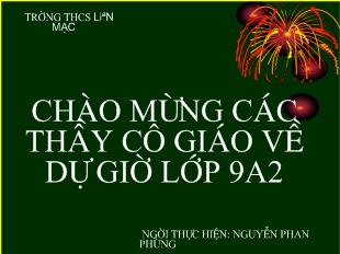 Bài giảng Đại số 9 tiết 17: Ôn tập chương 1