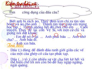 Bài giảng Dấu gạch ngang