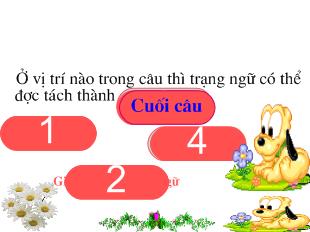 Bài giảng Dùng cụm chủ vị để mở rộng câu