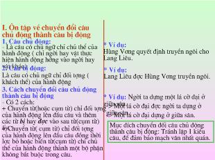 Bài giảng Ôn tập Tiếng Việt