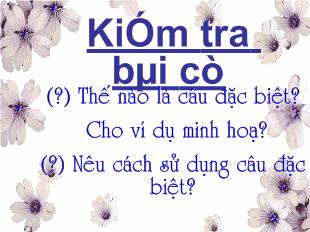 Bài giảng Tiếng Việt tiết 86: Thêm trạng ngữ cho câu