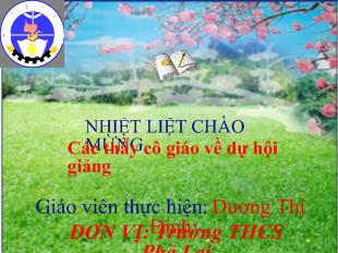 Bài giảng Tiết:37 văn bản: Cảm nghĩ trong đêm thanh tĩnh