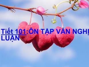 Bài giảng Tiết 101 : Ôn tập văn nghị luận