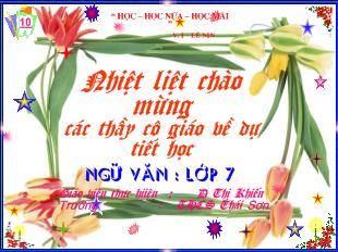 Bài giảng Tiết 101 : ôn tập văn nghị luận