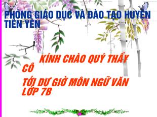 Bài giảng Tiết 104: tìm hiểu chung về phép lập luận giải thích