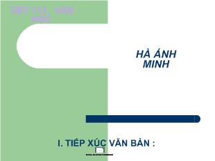 Bài giảng Tiết 113: Văn học- Ca Huế trên sông Hương_ Hà Ánh Minh