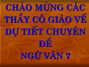 Bài giảng Tiết 24: Đề văn biểu cảm và cách làm bài văn biểu cảm