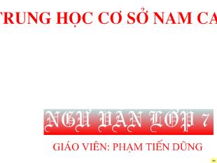 Bài giảng Tiết 37 văn bản: Tĩnh dạ tứ- Cảm nghĩ trong đêm thanh tĩnh