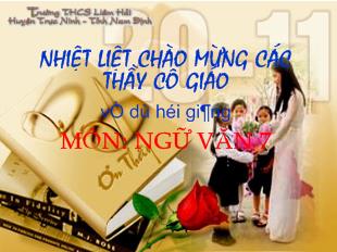 Bài giảng Tiết 38 - Bài 10: ngẫu nhiên viết nhân buổi mới về quê (hồi hương ngẫu thư)