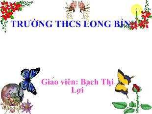 Bài giảng Tiết 39: từ trái nghĩa