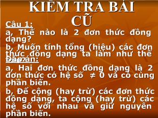 Bài giảng tiết 55: Luyện tập