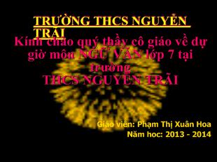 Bài giảng Tiết 59: Chơi ngữ