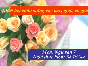 Bài giảng Tiết 94: chuyển đổi câu chủ động thành câu bị động