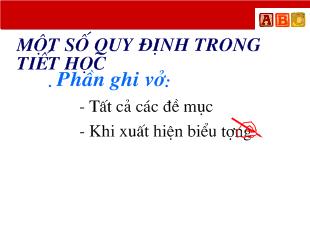 Chương II. Số nguyên tiết 40 bài 1: Làm quen vơi số nguyên âm