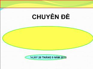 Chuyên đề Giáo dục kỉ luật tích cực trong nhà trường phổ thông