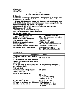 Giáo án đại số tiết 29: ước chung và bội chung