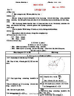 Giáo án hình học học kỳ II