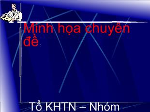 Giáo án minh họa chuyên đề: Đổi mới phương pháp giảng dạy