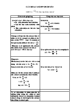 Giáo án số học 6 tiết 114 bài 15: Tìm tỷ số của hai số