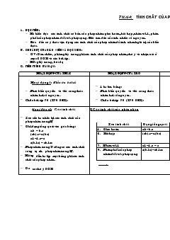 Giáo án số học 6 tiết 64: Tính chất của phép nhân