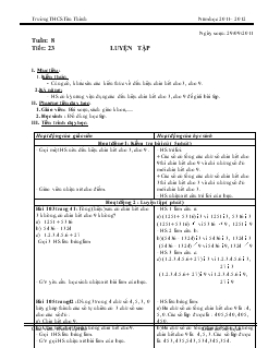 Giáo án số học 6 tuần 8 tiết 23: Luyện tập