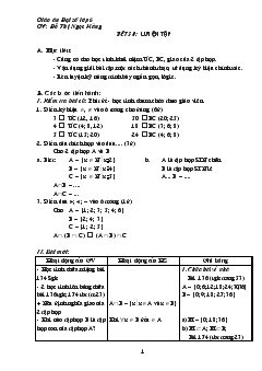 Giáo án số học từ tiết 31 đến tiết 55