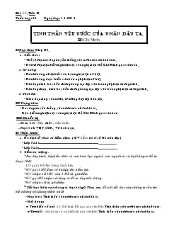 Giáo án Tinh thần yêu nước của nhân dân ta_ Hồ Chí Minh