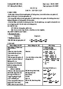 Giáo án Tuần 26 tiết 74 : luyện tập