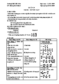 Giáo án Tuần 29 tiết 84 : luyện tập