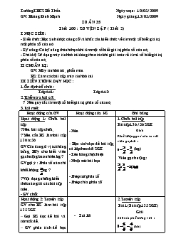 Giáo án Tuần 35 tiết 100 : luyện tập ( tiết 2)