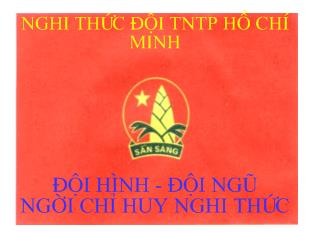 Nghi thức đội thanh niên tiền phong Hồ Chí Minh