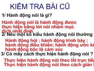 Bài giảng Hội thoại