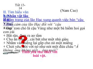 Bài giảng ngữ văn 8: Lão Hạc_ Nam Cao