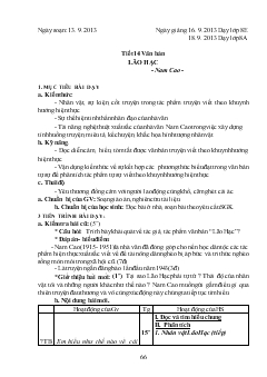 Giáo án Tiết 14 văn bản lão hạc - Nam Cao