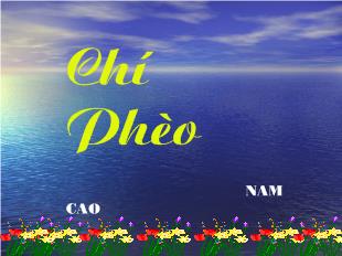 Bài giảng Chí Phèo_ Nam Cao