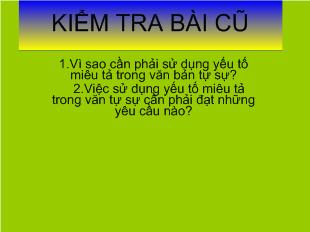 Bài giảng Miêu tả nội tâm trong văn bản tự sự